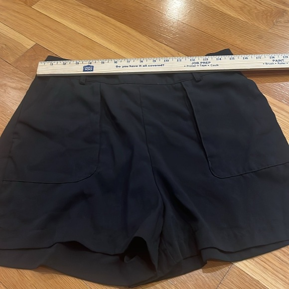 a.new day women’s black 100% polyester shorts size large . - Picture 3 of 10
